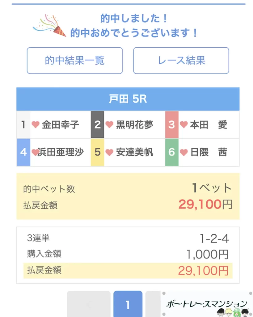 優良競艇予想サイト「ボートヘブン」無料予想「バイブル」払い戻し