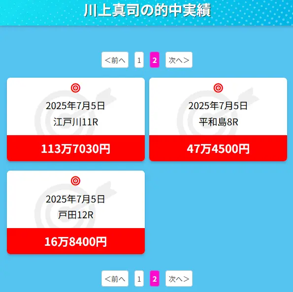 競艇予想サイト「競艇セブン」的中実績