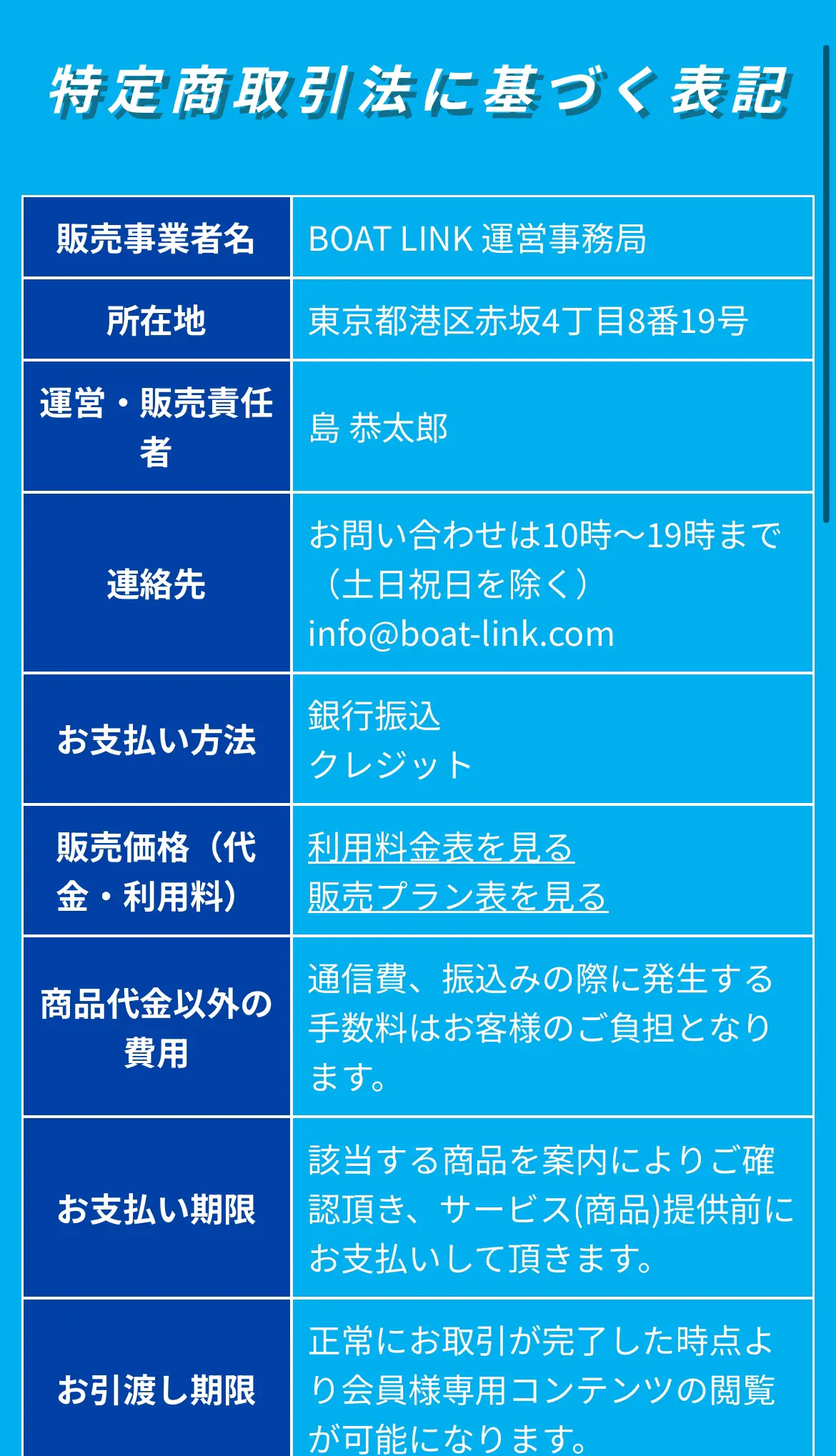 | ボートレースマンション 競艇予想サイト「BOAT LINK(ボートリンク)」特商法違反