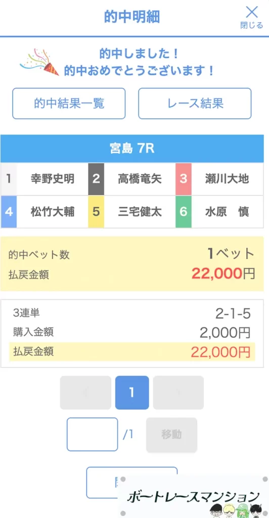 優良競艇予想サイト「競艇サバイバー」無料予想パトロール払い戻し1113デイ